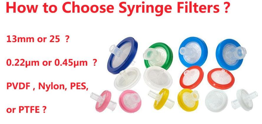 high quality PTFE 0.22micron 25mm size hplc filter